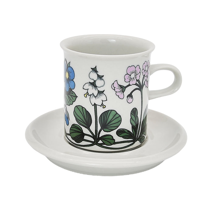 Arabia Flora Coffee Cup & Saucer 0,15 l, vintage Cup & Soucer Arabia