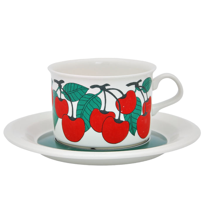 Arabia Kirsikka Tea Cup, vintage Cup, Soucer & plate Arabia