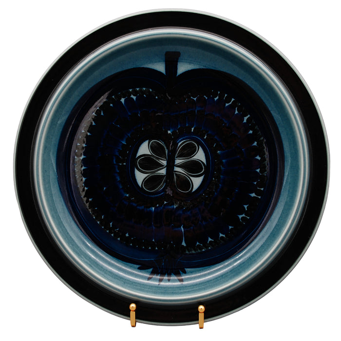 Arabia Fructus Plate Blue Ø 33cm, vintage Platter Arabia