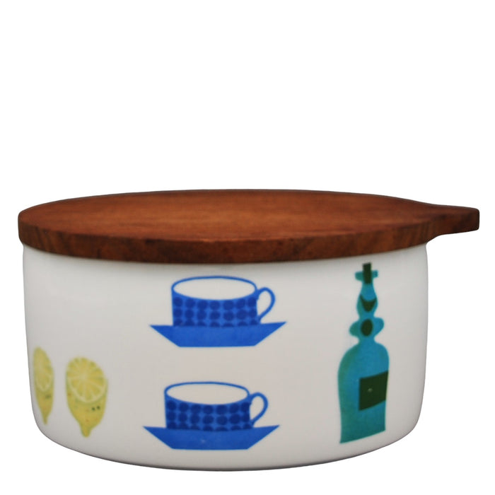 Gustavsberg Pynta Bowl With Lid Ø 15cm, vintage bowl Gustavsberg