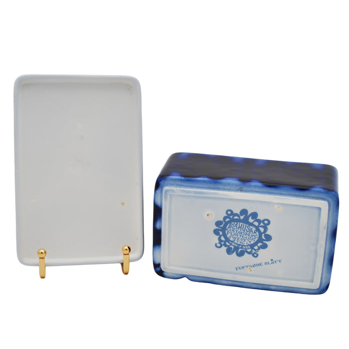 Gustavsberg Blå Husar Butter Dish, vintage butter dish Gustavsberg