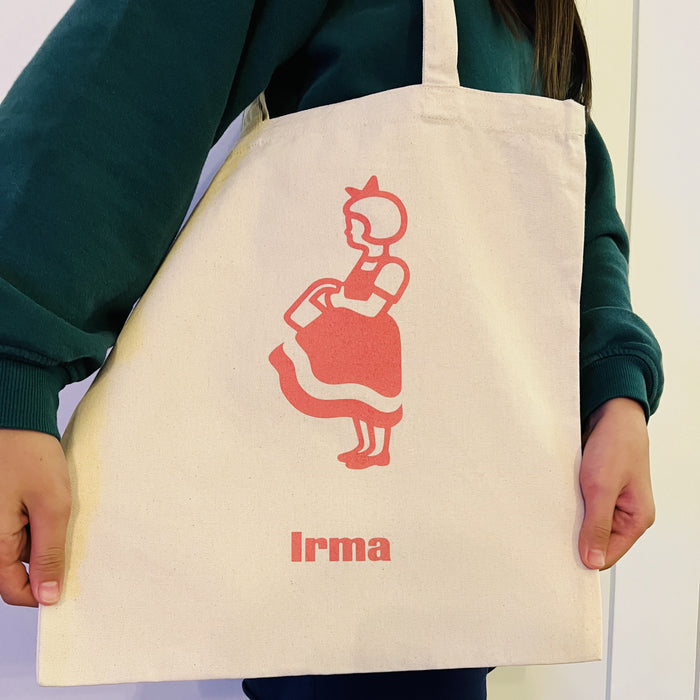 Irma eco bag beige-rose bag Irma