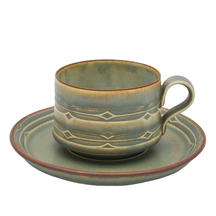 J.H. Quistgaard Rune Big Tea Cup, vintage Cup, Soucer & plate Quistgaard   